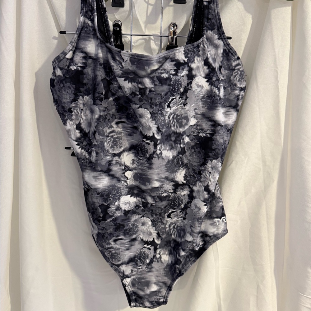 TYR Women's Monochrome Floral One Piece Swimsuit